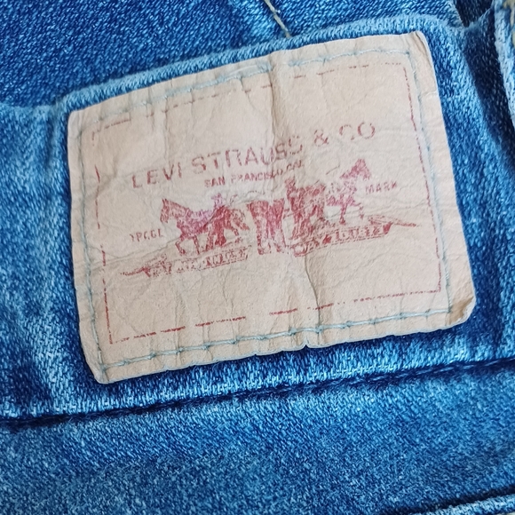 PRE-LOVED TOO SUPERLOW FLARE 524 LEVI'S 7M 99% COTTON/1% SPANDEX 5-POCKET - Picture 8 of 12